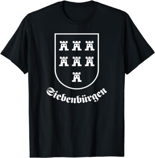 Wappen der Siebenbürger Sachsen "Siebenbürgen" T-Shirt Amazon