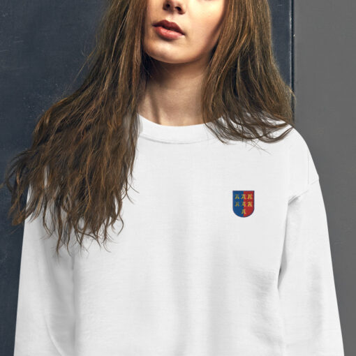 Unisex-Pullover mit dem Wappen der Siebenbürger Sachsen - gestickt