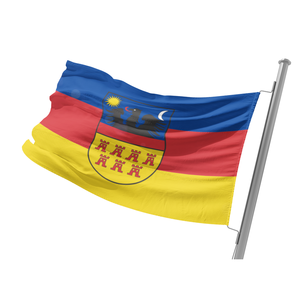 Fahne mit dem historischen Wappen von Siebenbürgen