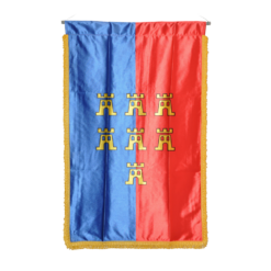 Banner mit den sieben Burgen der Siebenbürger Sachsen