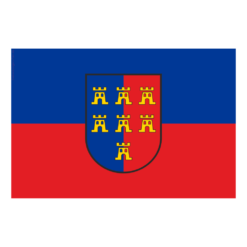 Fahne mit dem Wappen der Siebenbürger Sachsen