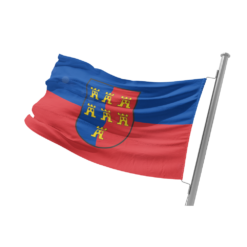 Fahne mit dem Wappen der Siebenbürger Sachsen