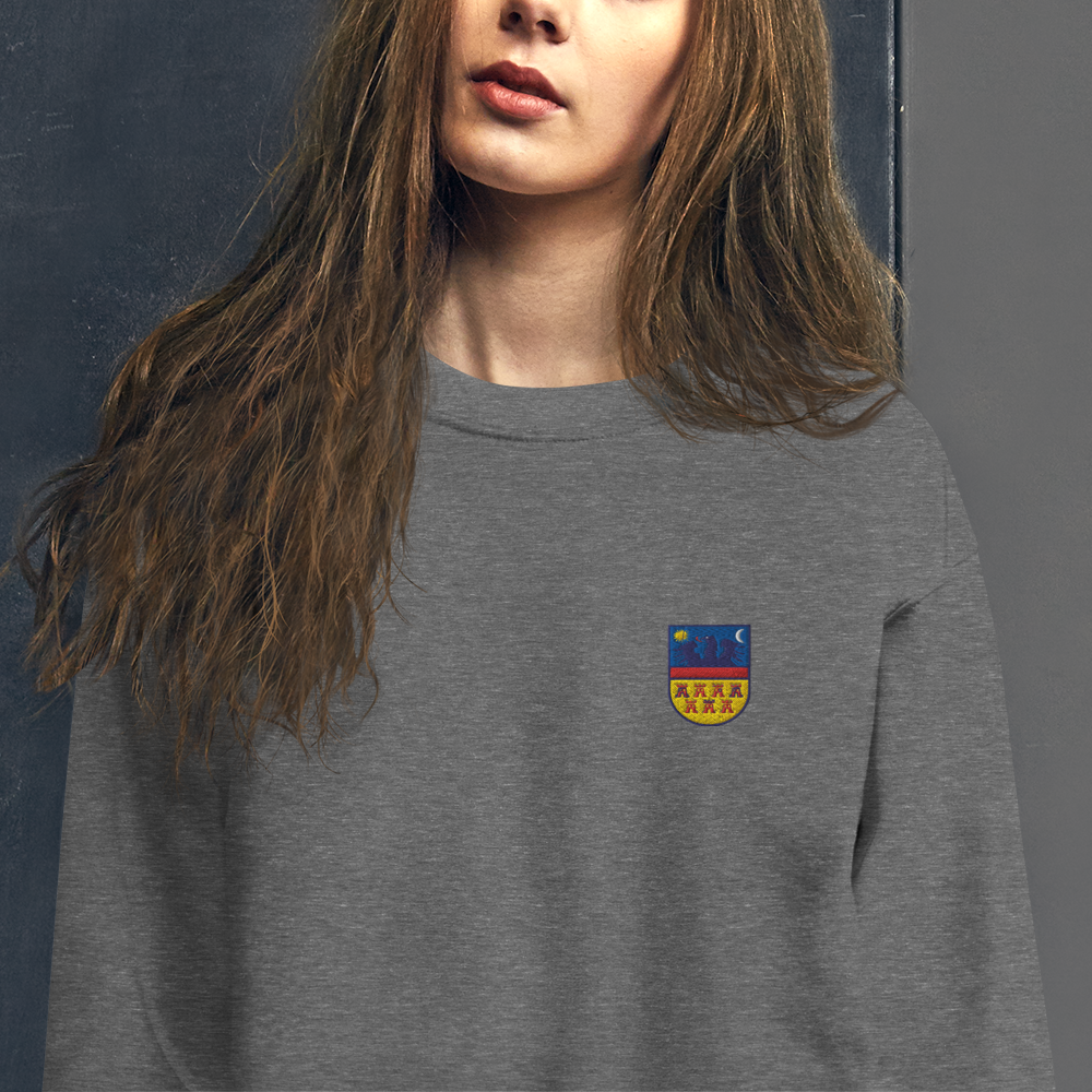Unisex-Pullover mit dem Siebenbürgen Wappen – gestickt – Bild 12