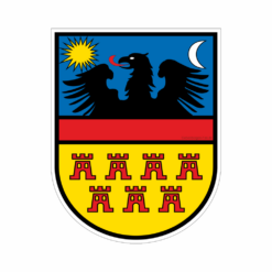 Aufkleber mit dem Siebenbürgen-Wappen
