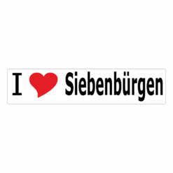 Aufkleber "I love Siebenbürgen" lang
