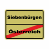 Aufkleber Ortsschild Österreich-Siebenbürgen