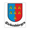 Aufkleber "Siebenbürgen" mit dem Wappen der Siebenbürger Sachsen