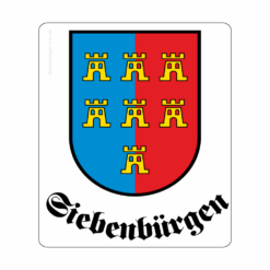 Aufkleber "Siebenbürgen" mit dem Wappen der Siebenbürger Sachsen