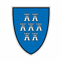 Aufkleber mit dem alten Wappen der Siebenbürger Sachsen