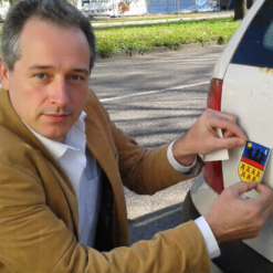 Aufkleber Siebenbürgen-Wappen auf Auto